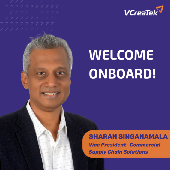 VCreaTek Appoints Sharan Singanamala as CCO of Supply Chain Solutions